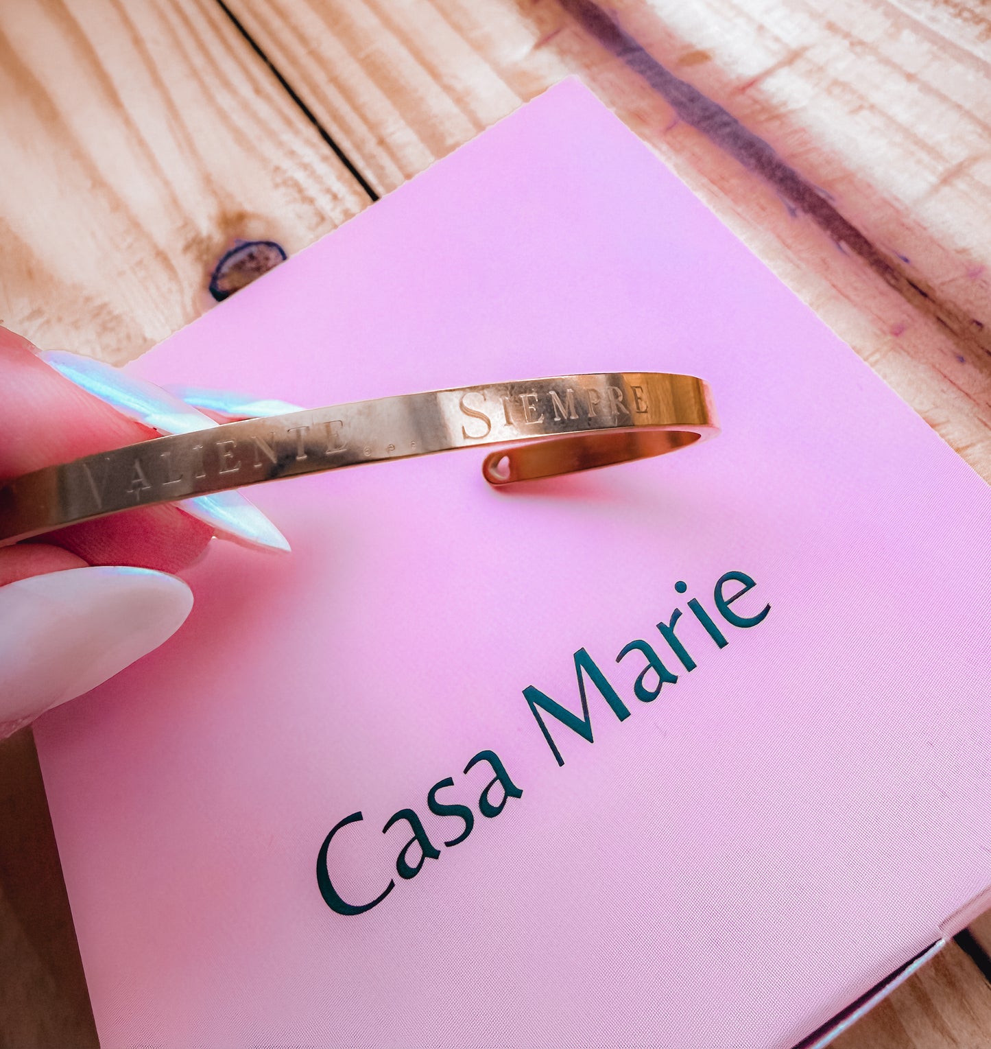 Pulsera “Valiente siempre” Casamarie