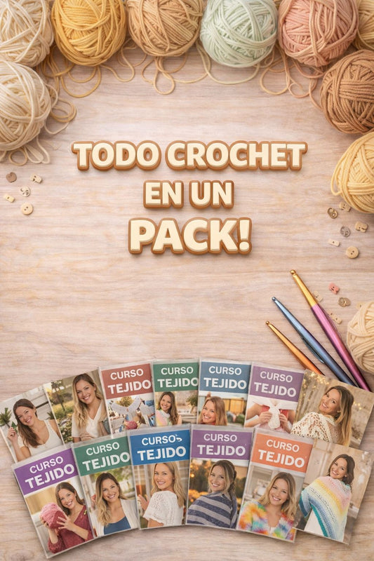 TODO LOS CURSOS CROCHET EN UN SOLO PACK