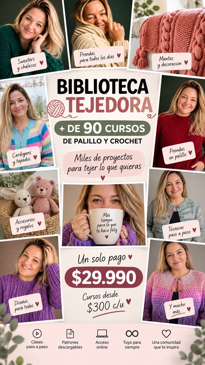 BIBLIOTECA TEJEDORA +90 CURSOS