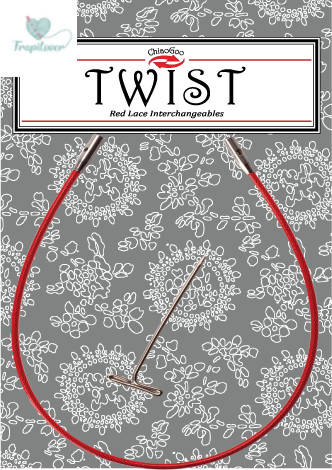 Cable palillos intercambiables TWIST RED ChiaoGoo 35 cm